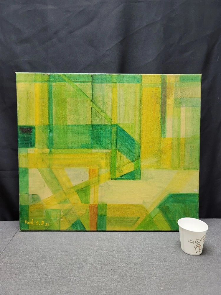 1981년 비구상 유화그림 이미지