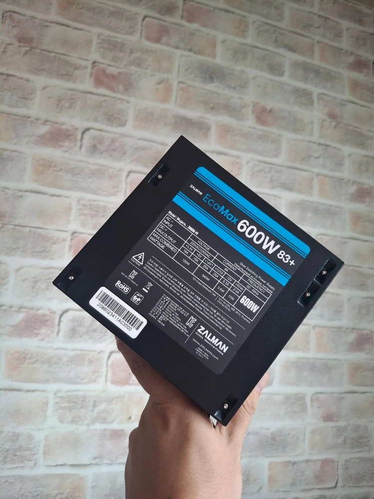 민트급 잘만 EcoMax 600w 파워 이미지