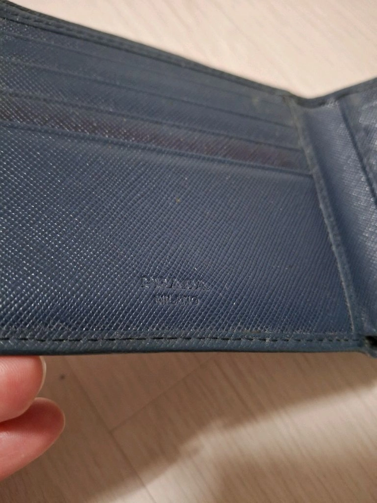 정품PRADA,지갑,프라다반지갑,사피아노 레더 반지갑,남자반지갑,명품지갑 이미지