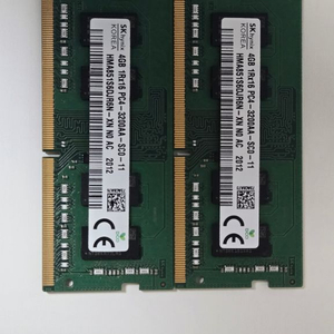 DDR4 4GB 메모리 2개 세트 이미지