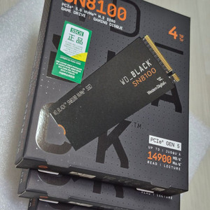 WD BLACK SN8100 NVMe M.2 SSD 4TB GEN5 삼성 9100 pro 상위 이미지