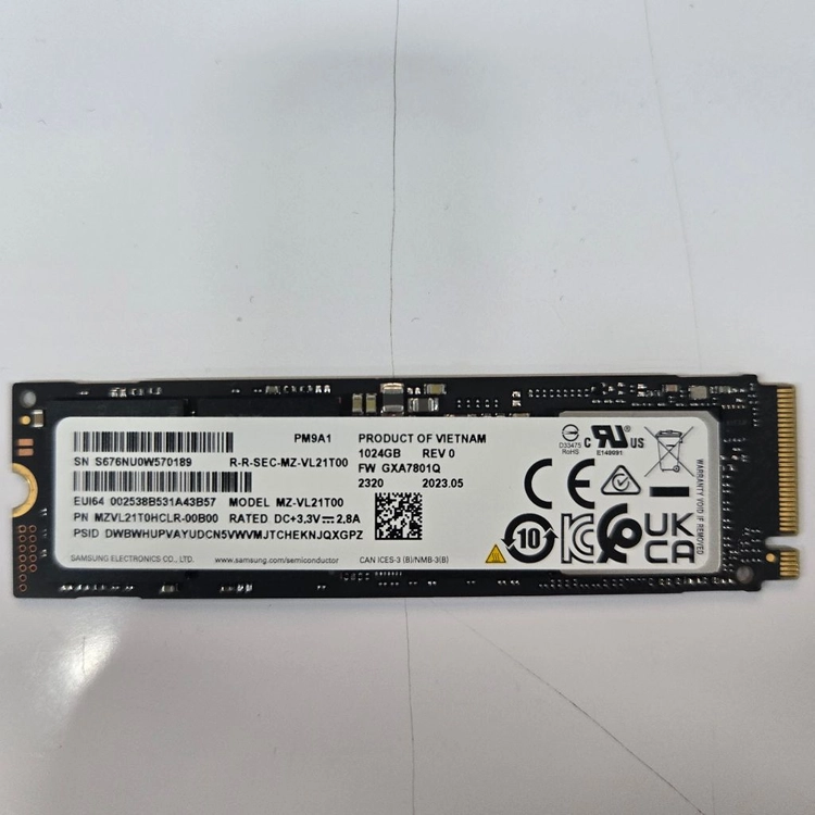삼성 ssd PM9A1a, 1TB 4개 팝니다. (개당19/일괄70) 이미지