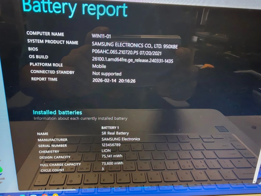 삼성 노트북 NT950XBE i5 8GB RAM 512GB SSD 이미지