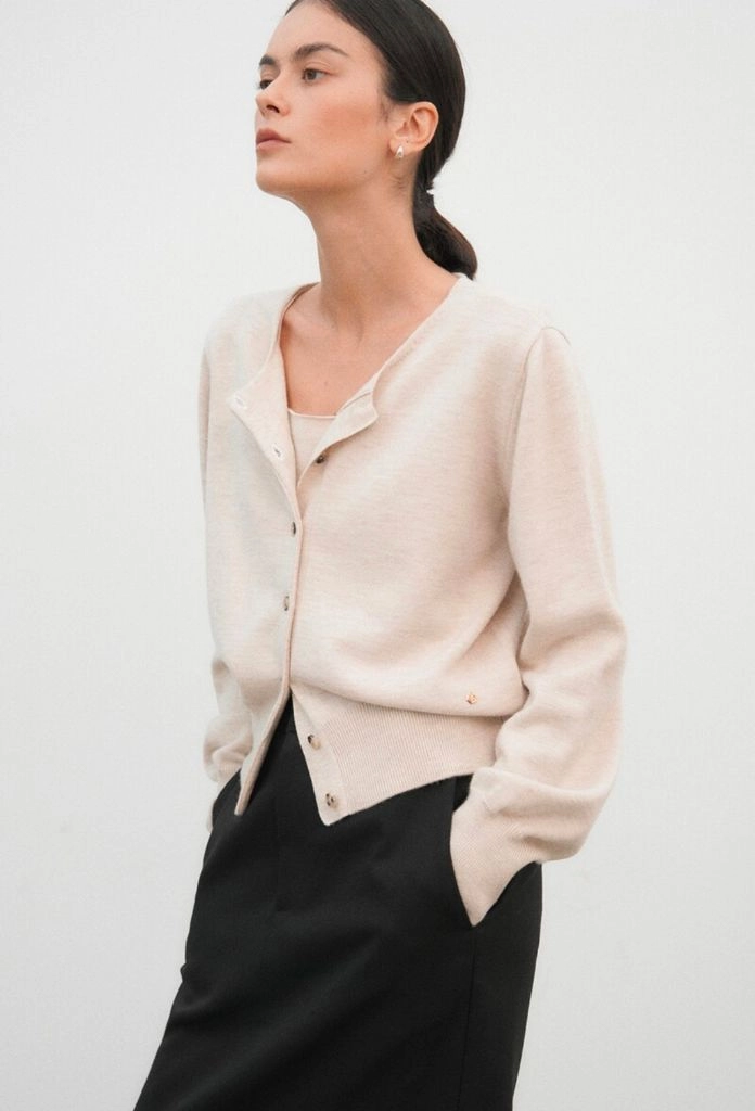 유메르 샌디아 메리노 가디건 블랙 L사이즈 이미지