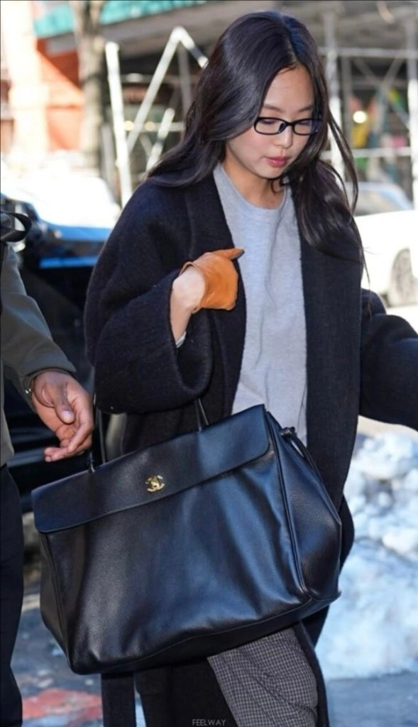 샤넬 그레인드 카프스킨 골드 메탈 토트백 블랙 라지 이미지
