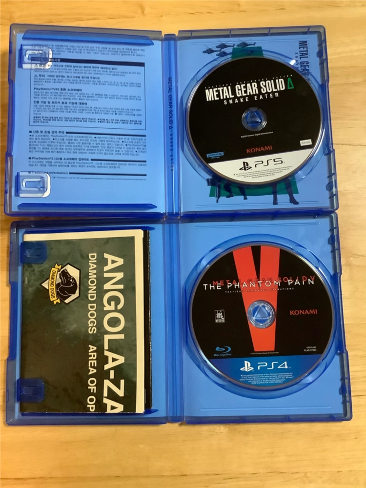 PS5 메탈기어 솔리드 델타, PS4 메탈기어 솔리드 팬텀페인 이미지
