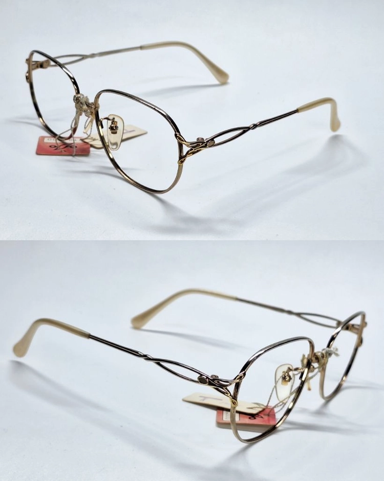 코모 grand COMO GR-427 안경테 50mm 골드 여성용 일본 빈티지 데드스톡 수입 패션 아이웨어 레트로 이미지