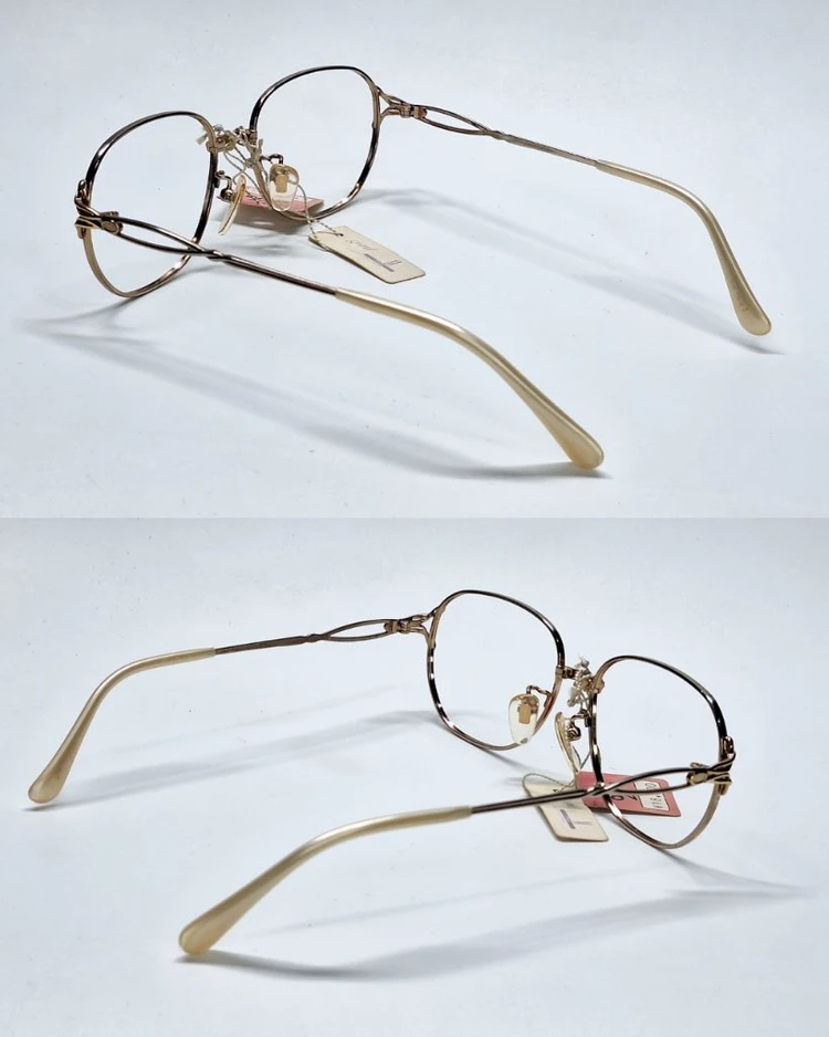 코모 grand COMO GR-427 안경테 50mm 골드 여성용 일본 빈티지 데드스톡 수입 패션 아이웨어 레트로 이미지