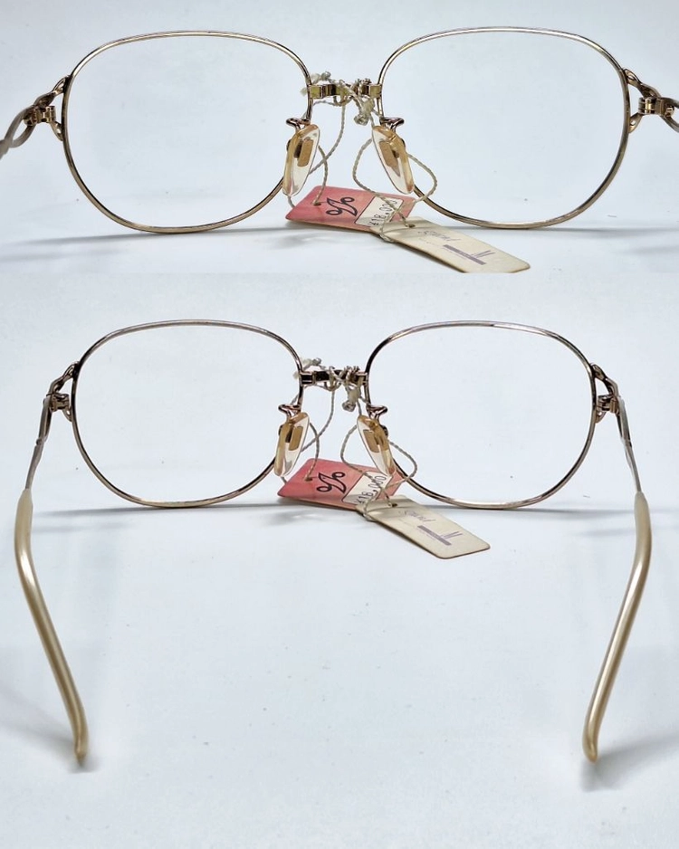 코모 grand COMO GR-427 안경테 50mm 골드 여성용 일본 빈티지 데드스톡 수입 패션 아이웨어 레트로 이미지