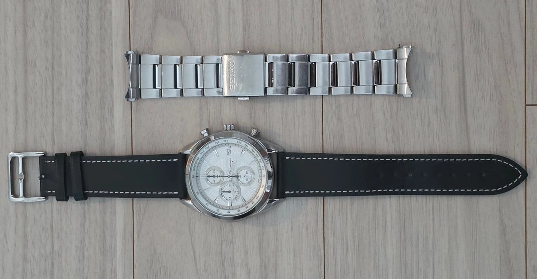 세이코 (SEIKO) 크로노 그래프 SSB173P1 실버/화이트 시계 이미지
