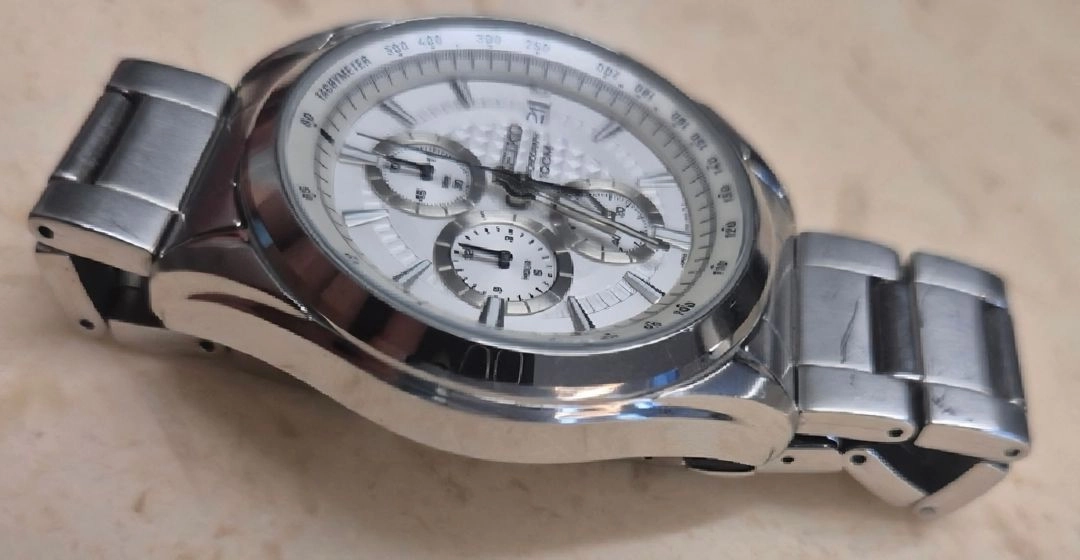 세이코 (SEIKO) 크로노 그래프 SSB173P1 실버/화이트 시계 이미지