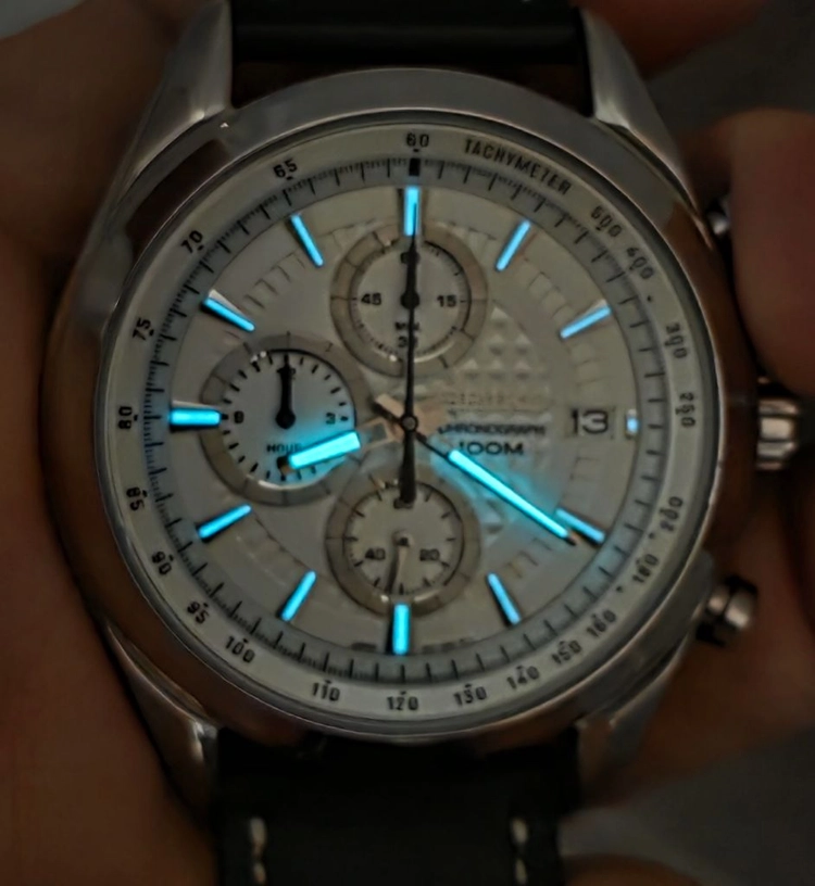 세이코 (SEIKO) 크로노 그래프 SSB173P1 실버/화이트 시계 이미지