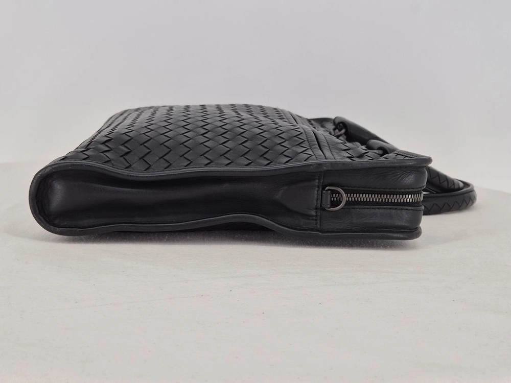 보테가 베네타 인트레치아토 브리프케이스 (블랙) 이미지