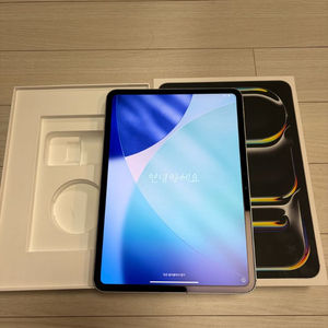 S급 ) 아이패드 프로 M4 11인치 1tb 셀룰러 실버 이미지