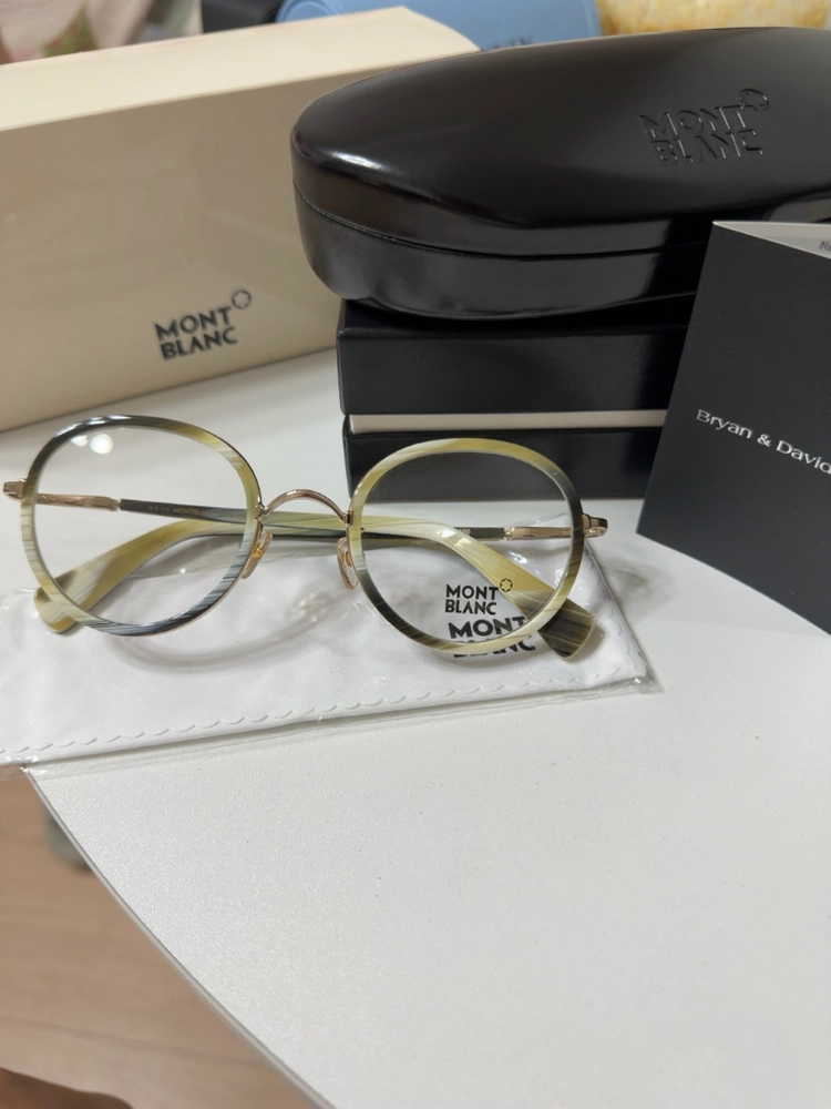 새제품 몽블랑 MONTBLANC 명품 안경테 미사용 풀세트 이미지