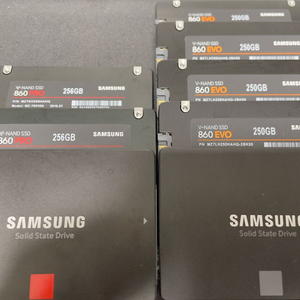 삼성 860 EVO/PRO 256GB SSD 6개 판매 이미지