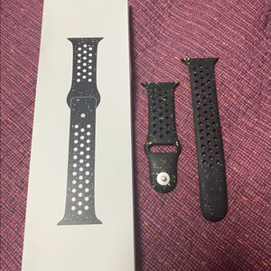 [M/L] 애플워치 나이키 스포츠밴드 미드나이트 블랙 46mm 이미지