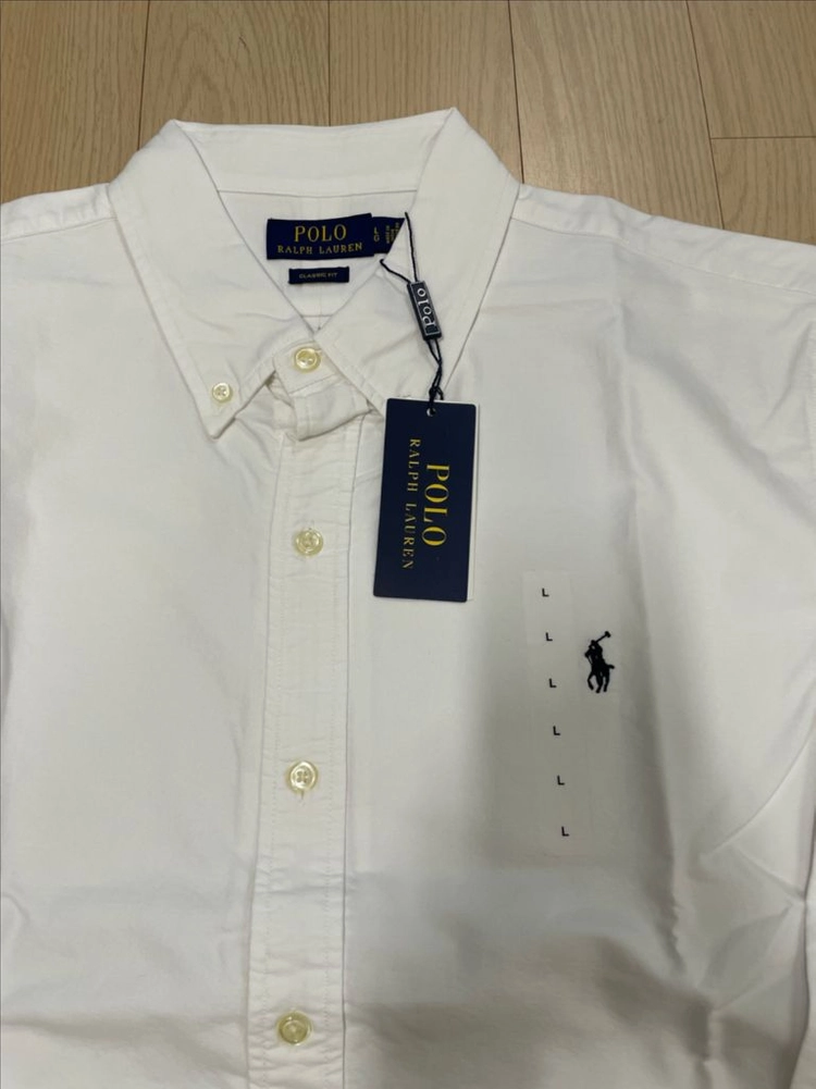 [새제품] 폴로 랄프로렌 Ralph Lauren 코튼 긴팔셔츠 화이트 L 이미지
