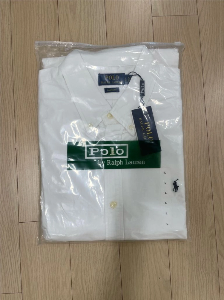 [새제품] 폴로 랄프로렌 Ralph Lauren 코튼 긴팔셔츠 화이트 L 이미지