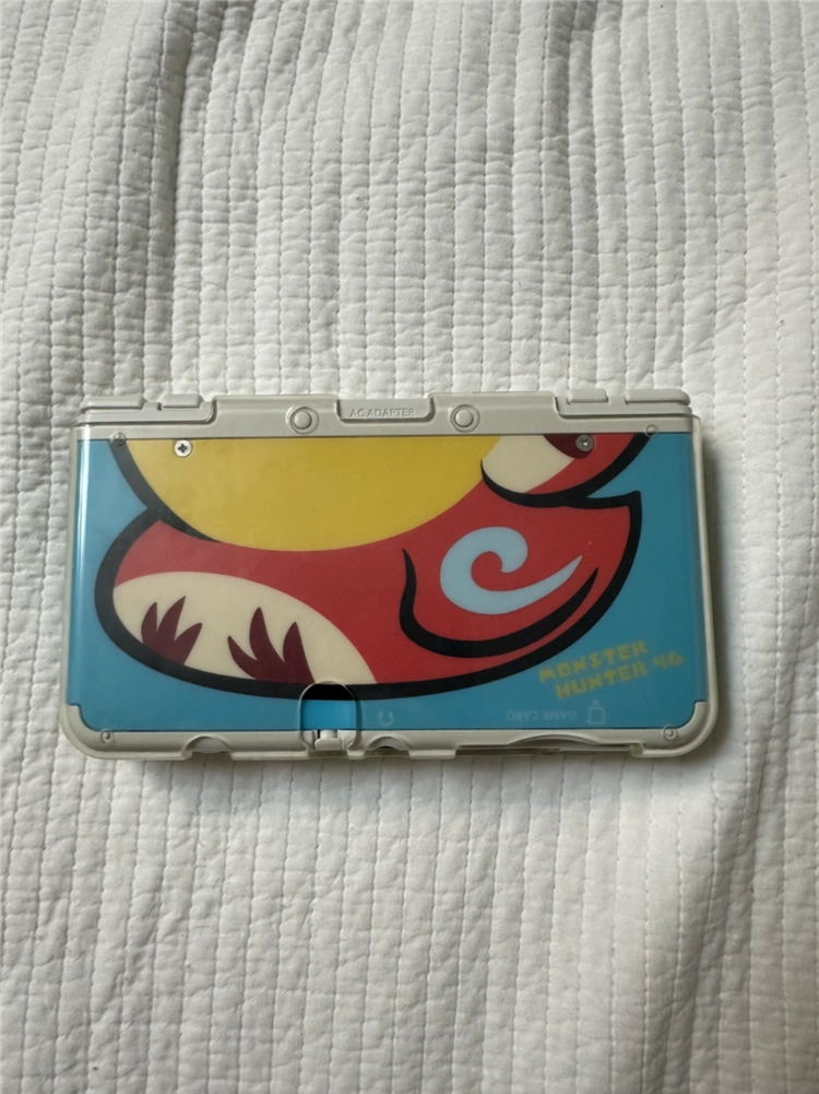 New 3ds(뉴작다수)몬스터헌터4 정품 플레이트 정품 포켓무버,뱅크 이미지