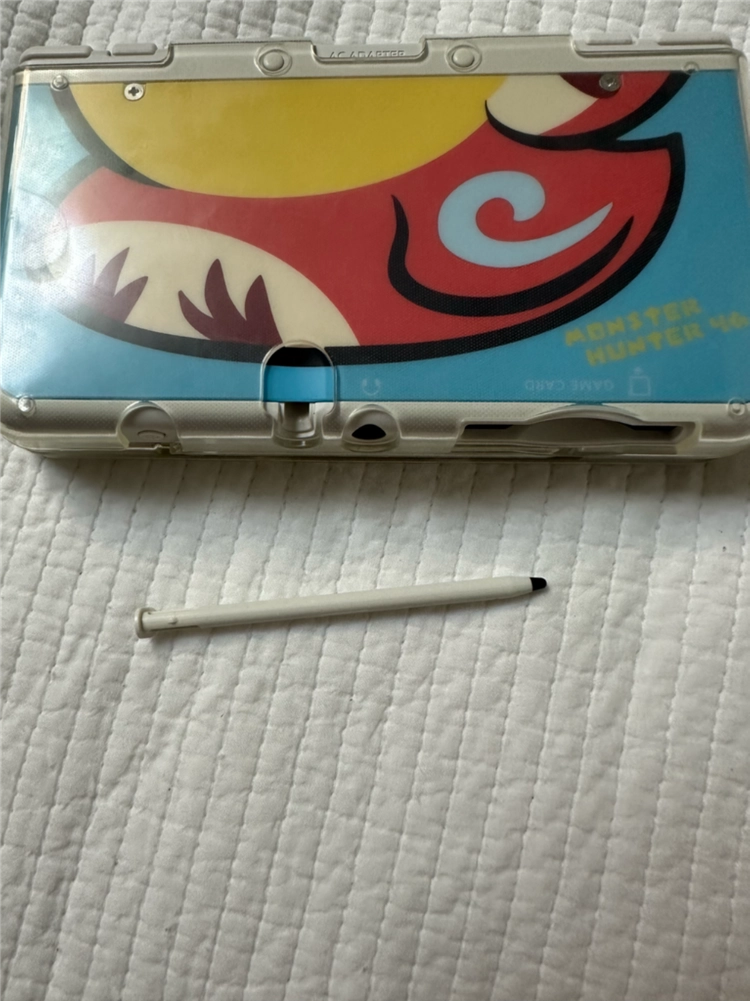New 3ds(뉴작다수)몬스터헌터4 정품 플레이트 정품 포켓무버,뱅크 이미지