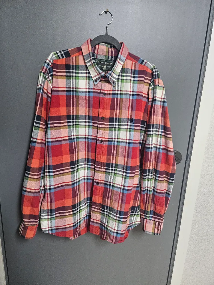 체크 셔츠 4XL 이미지