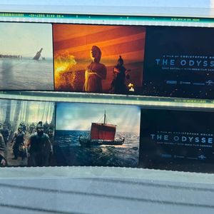 [초희귀/해외한정] 크리스토퍼 놀란 <오딧세이> IMAX 70mm 오리지널 필름 마크 1번+2번 세트 이미지