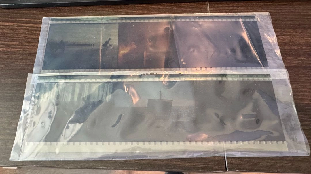 [초희귀/해외한정] 크리스토퍼 놀란 <오딧세이> IMAX 70mm 오리지널 필름 마크 1번+2번 세트 이미지