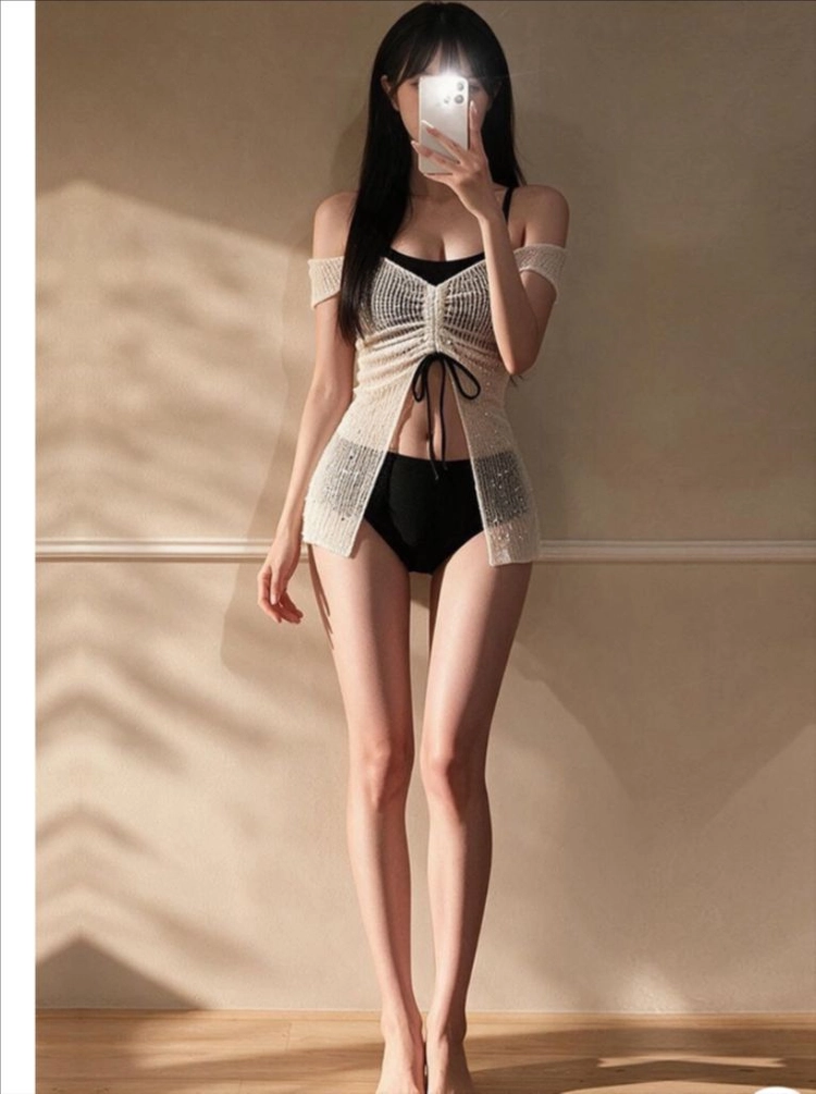 비키니 커버업 세트 (새상품) 이미지