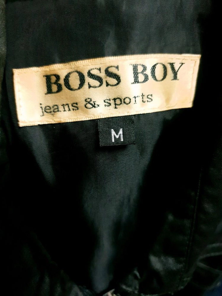 BOSS BOY 코튼 왁스코팅 크롭 빈티지 밀리터리 견장 자켓 블랙(M) 이미지