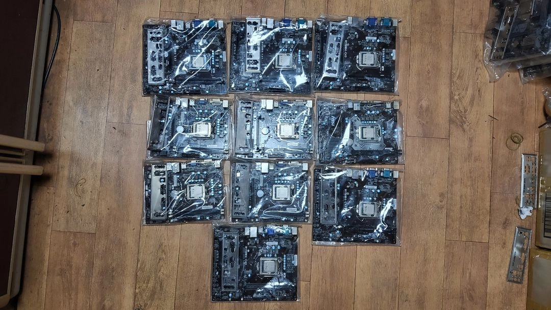 컴퓨터 6세대 메인보드 H110+CPU i3 6320 10세트 일괄판매 이미지