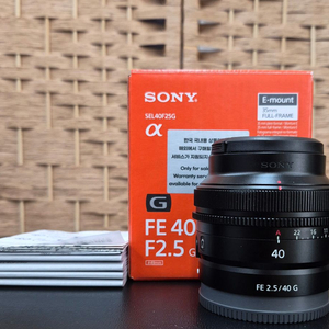 소니/정품 FE 40mm F2.5 G 이미지