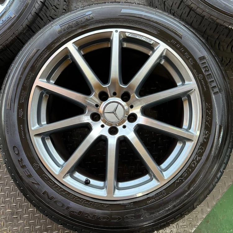 20인치 벤츠 G바겐 G63 AMG 중고휠타이어 1대분 PCD130 9.5J +50 트래드 90% 이미지