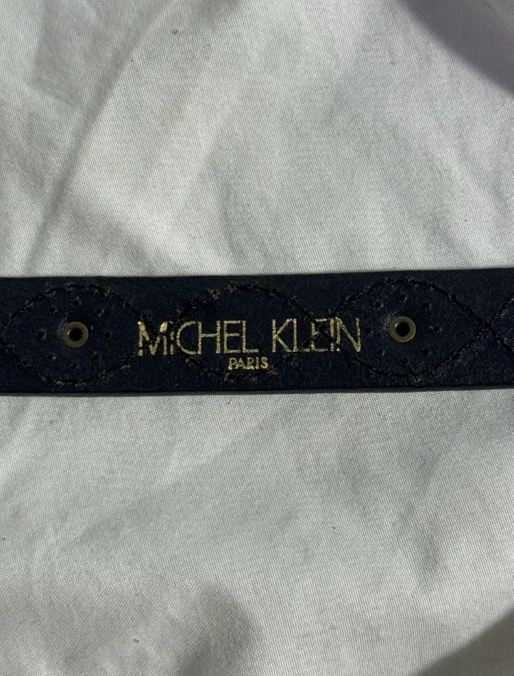 Micel klein 스티치 스터드 레더 벨트 이미지