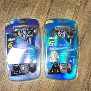 새것)맥스 6중날 면도기 3개입 2개 일괄 이미지