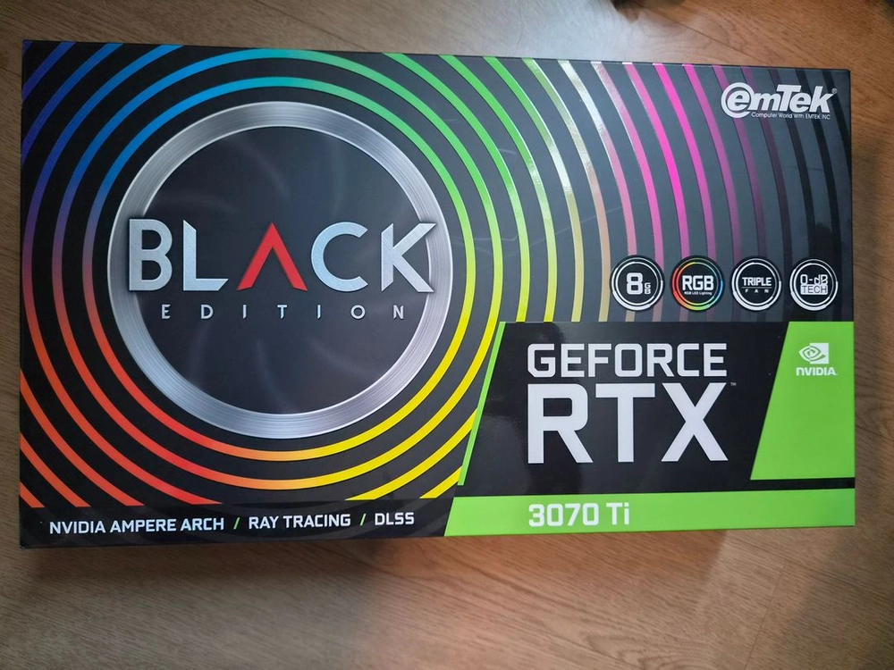 이엠텍 RTX 3070Ti Black Edition 블랙에디션 판매합니다. - 안심되는 중고거래