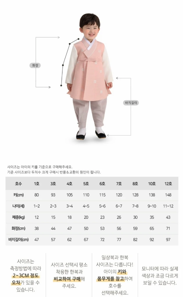 (새상품) 남아 아동 한복 7호 3개 이미지