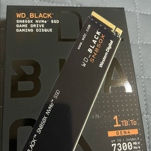 WD sn850x NVMe SSD 1TB 미개봉 이미지