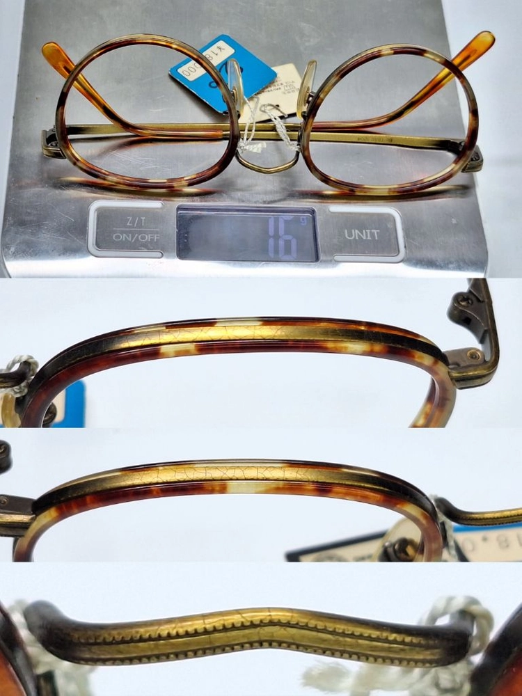 Be-TRAD 1204 안경테 48mm 보스턴 앤티크 골드 일본 빈티지 데드스톡 레트로 복고 아메카지 패션 아이웨어 이미지