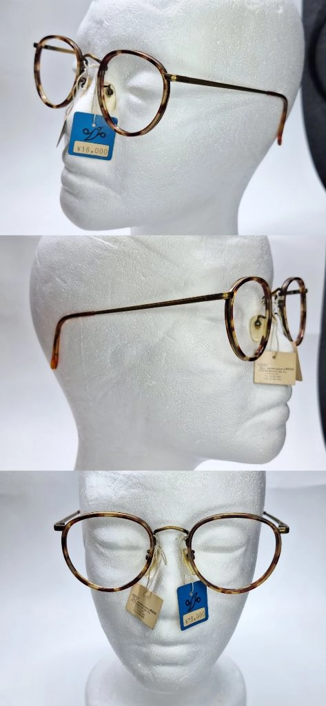 Be-TRAD 1204 안경테 48mm 보스턴 앤티크 골드 일본 빈티지 데드스톡 레트로 복고 아메카지 패션 아이웨어 이미지