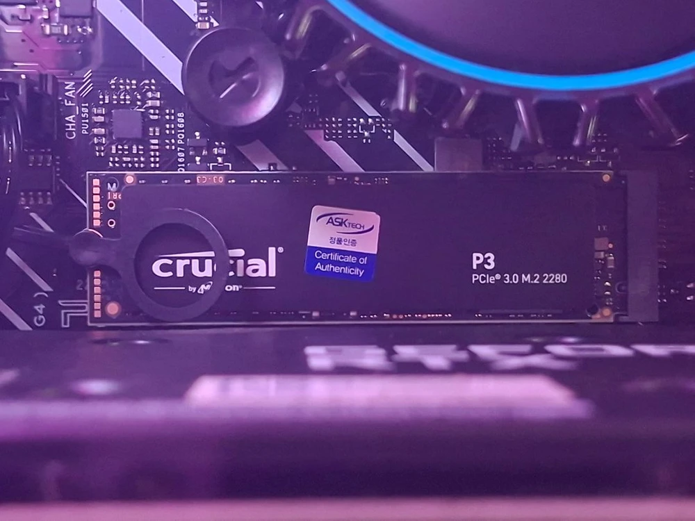 마이크론 크루셜 Crucial P3 NVMe M.2 SSD 500G 팝니다.(광명) 이미지