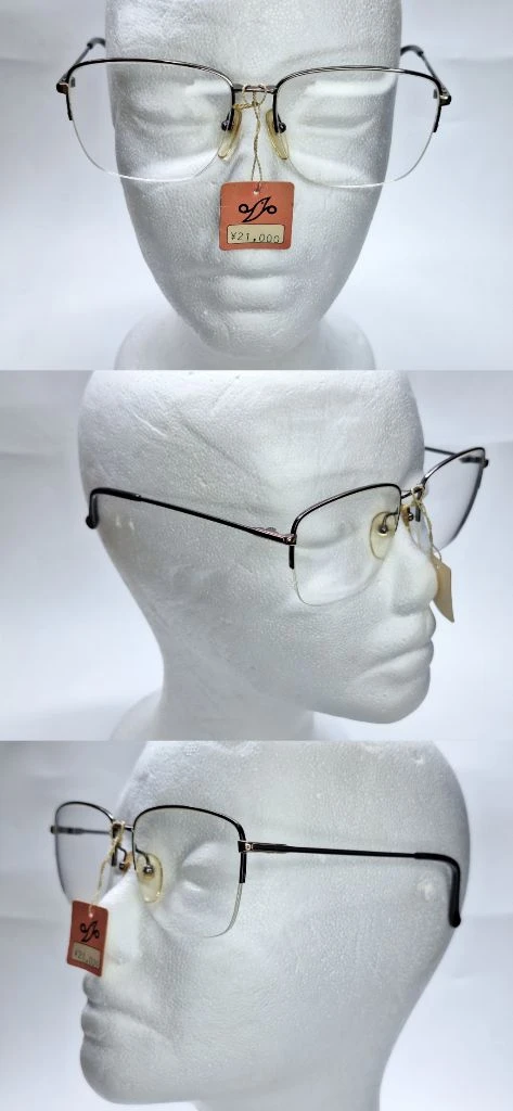 노바 NOVA COLLECTION 3052 반무테 안경테 56mm 티타늄 일본 빈티지 데드스톡 패션 수입 아이웨어 이미지