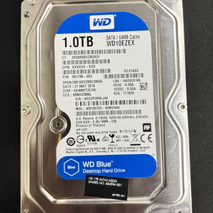 [중고] WD Blue WD10EZEX 1TB 7200RPM SATA3 데스크탑 HDD 하드디스크 이미지