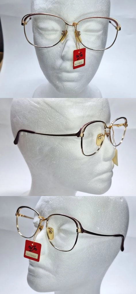BELLE SOLA NO.5008 안경테 52mm 여성용 브로우라인 포인트 일본 빈티지 데드스톡 수입 패션 아이웨어 이미지