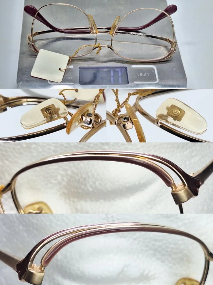 BELLE SOLA NO.5008 안경테 52mm 여성용 브로우라인 포인트 일본 빈티지 데드스톡 수입 패션 아이웨어 이미지