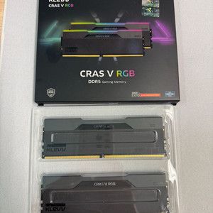 KLEVV CRAS V RGB DDR5 64GB 2x32GB 6400MHz CL32 이미지