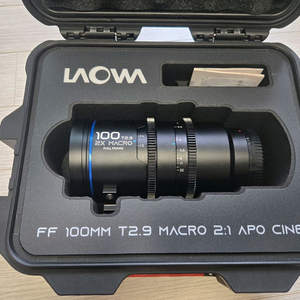 라오와 100mm t2.9 macro cine 시네렌즈 캐논 rf마운트 렌즈 판매합니다 이미지