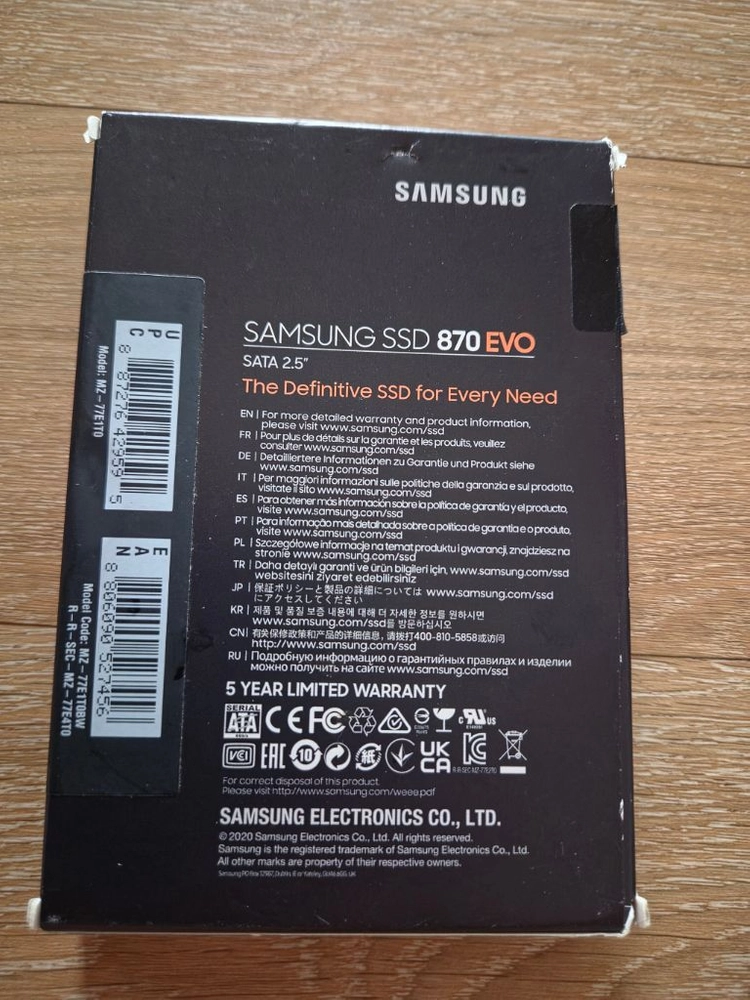 삼성 870 EVO 1TB SSD SATA 2.5인치 이미지