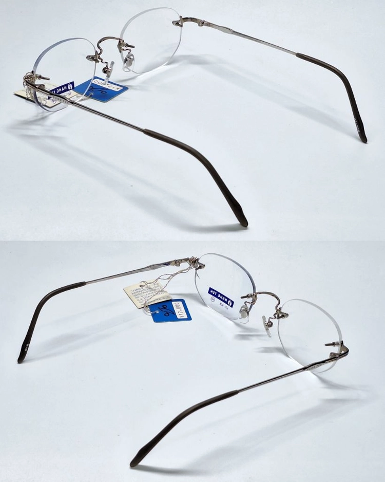 행텐 Hang Ten HT-808 안경테 50mm 무테 일본 빈티지 데드스톡 Y2K 아메카지 스포티룩 아이웨어 수입 이미지