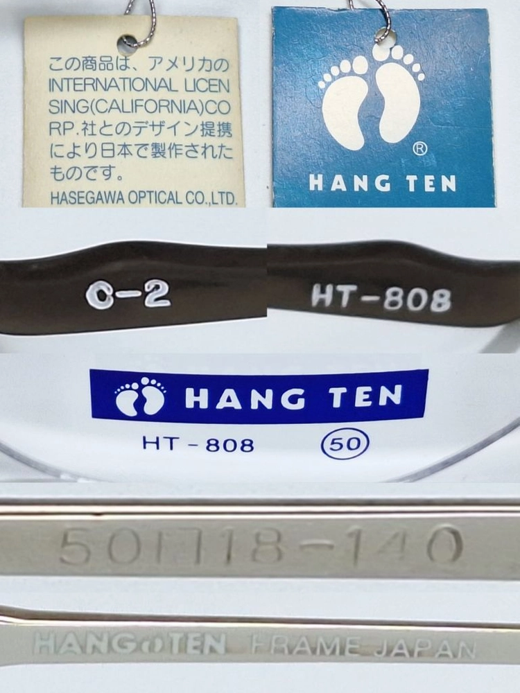 행텐 Hang Ten HT-808 안경테 50mm 무테 일본 빈티지 데드스톡 Y2K 아메카지 스포티룩 아이웨어 수입 이미지